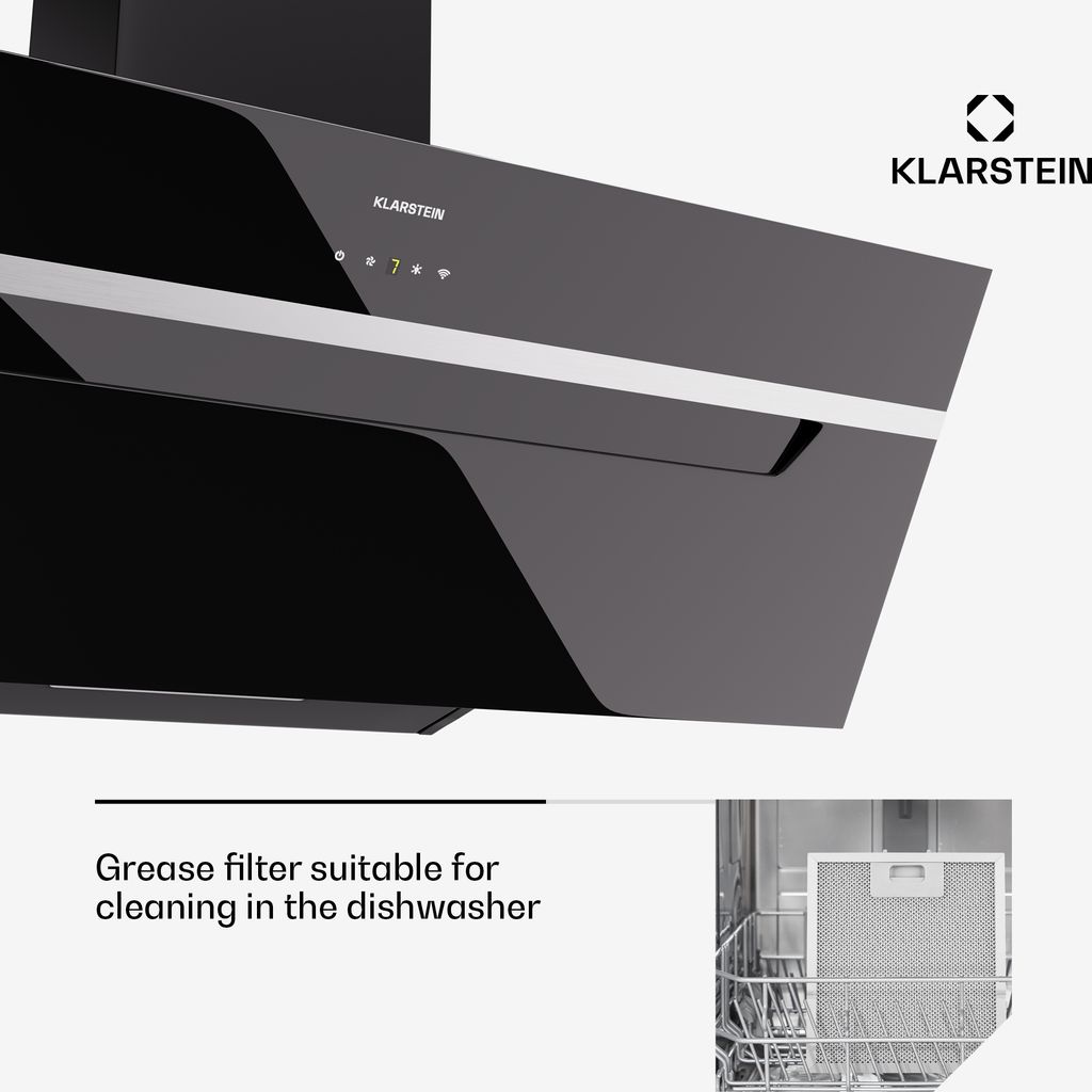 Klarstein digestor, 90 cm, recirkulácia, prietok 305 m³/h, Obrázok produktu 6