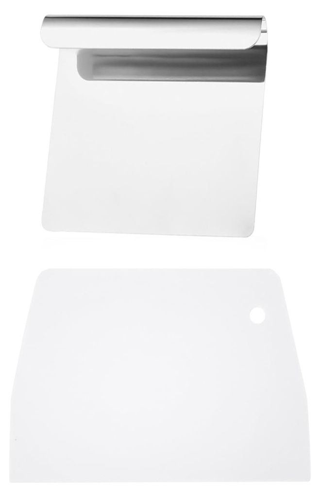 Teigschaber aus Edelstahl, Küchenhelfer, Teigschaber, Gemüseschneider, Mehrzweckmesser, Backspatel