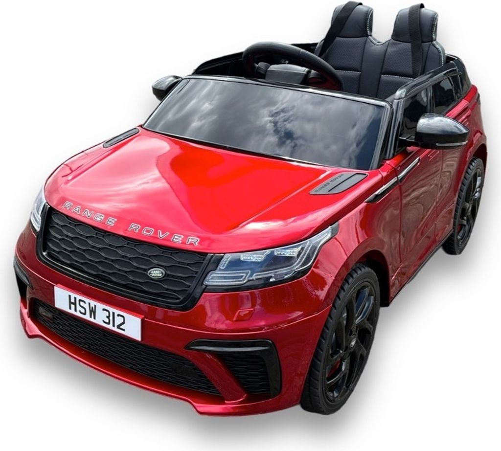 Kinder Elektroauto Range Rover Velar 12v, Zwei Motoren, LED,,rot