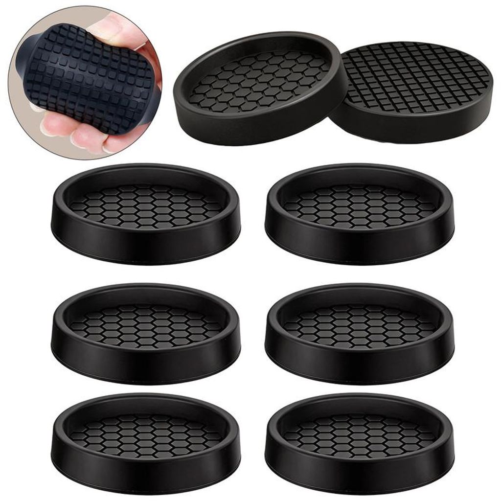 Möbel Anti Rutsch Pads Silikon 5 cm 8er Set Bodenschutz Produktbild 