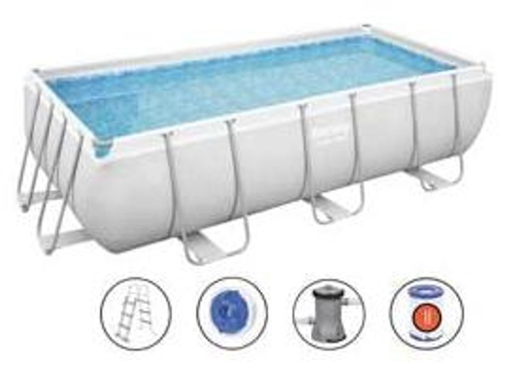 Piscina Power Steel Rettangolare Con Telaio Portante Immagine del prodotto 