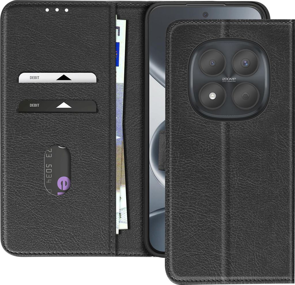 Avizar, Chesterfield Etui Redmi Note 15 Pro 5G mit Stand, Schwarz
