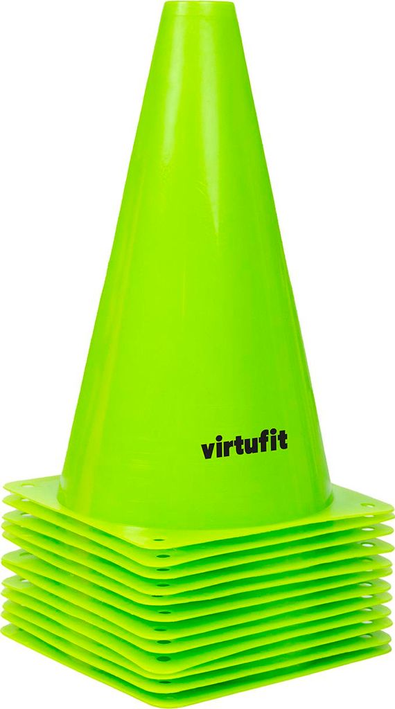VirtuFit Zestaw pachołków 23 cm Zielony 12 szt. Zdjęcie produktu 