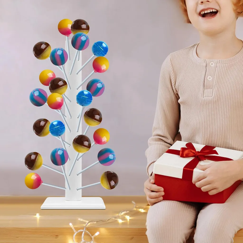 Support Cake Pops en Bois Blanc 62 Emplacements - Design Robuste - 3