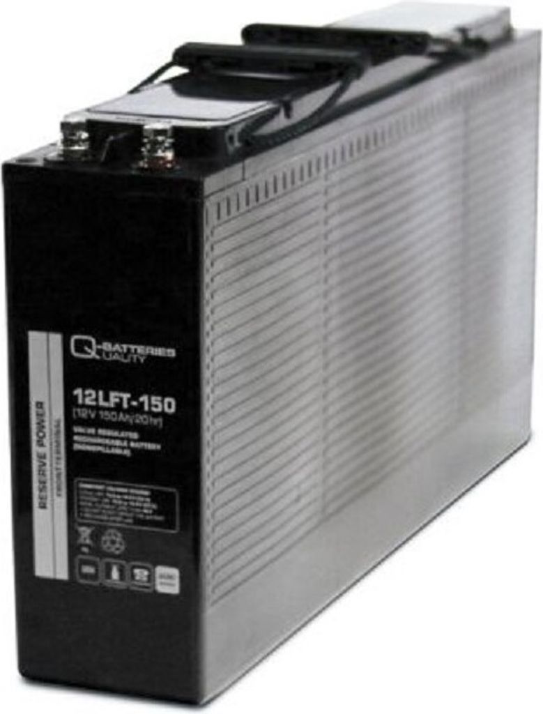 Q-Batteries 12LFT-150 12V 150Ah AGM Frontterminal Blei Akku 10-Jahrestyp VRLA