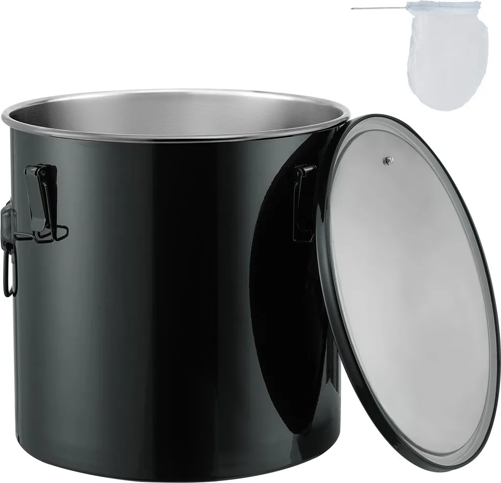 Secchio Olio Esausto 30L Inox | Filtrazione Professionale Friggitrici