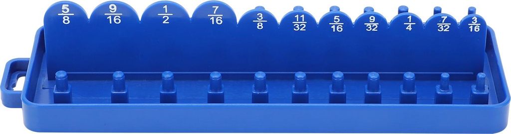 1/4-Zoll-Steckschlüssel-Aufbewahrungskoffer aus Polypropylen, Einsatz für Reihenschienenaufhängung, Montage- und Reparaturwerkzeug