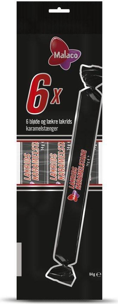 Malaco Lakrids Karamelstang 6er Produktbild 