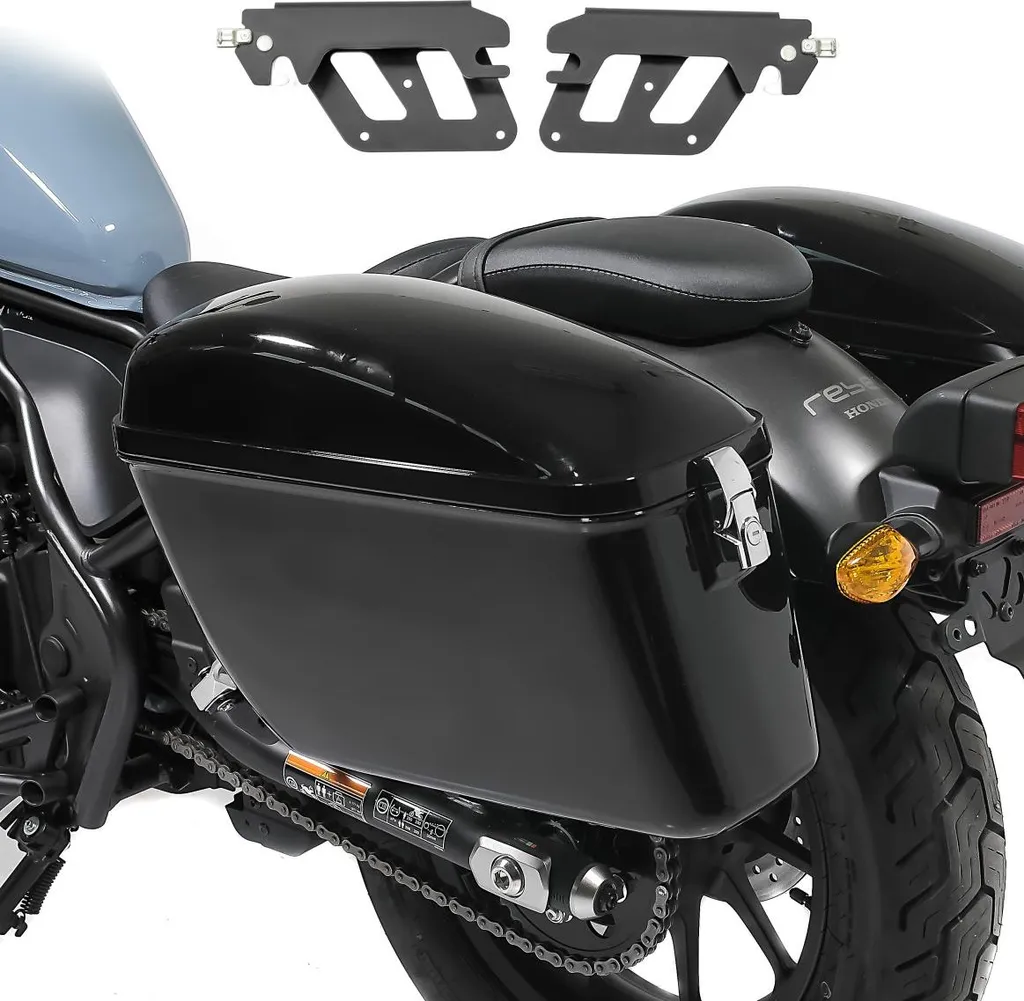 Valises latérales Quick Lock pour chopper B avec supports de montage QL