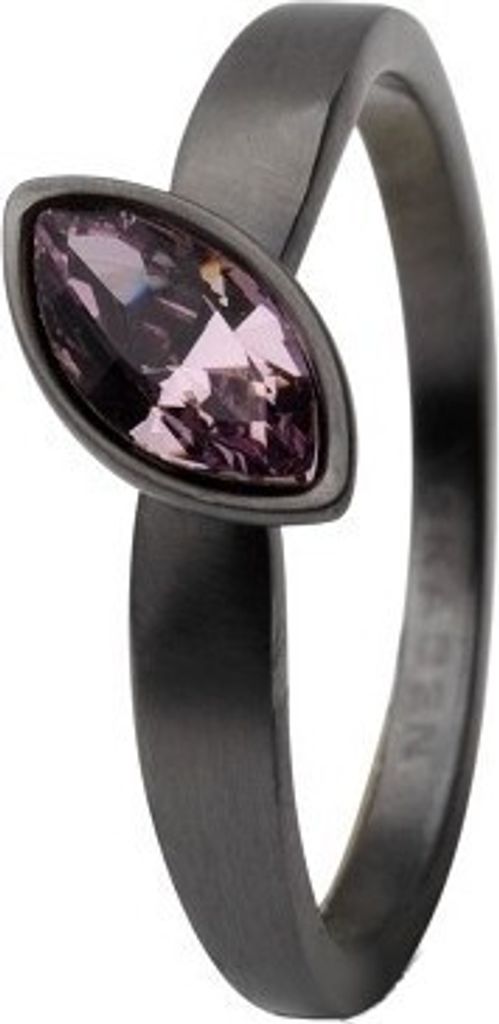 Skagen Pierścionek damski Czarny JRSM034, Rozmiar Zdjęcie produktu 