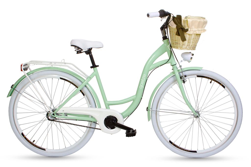 Goetze Style 26 Zoll 1 3 Gang Shimano Tiefeinstieger Damen City Bike mit Korb 