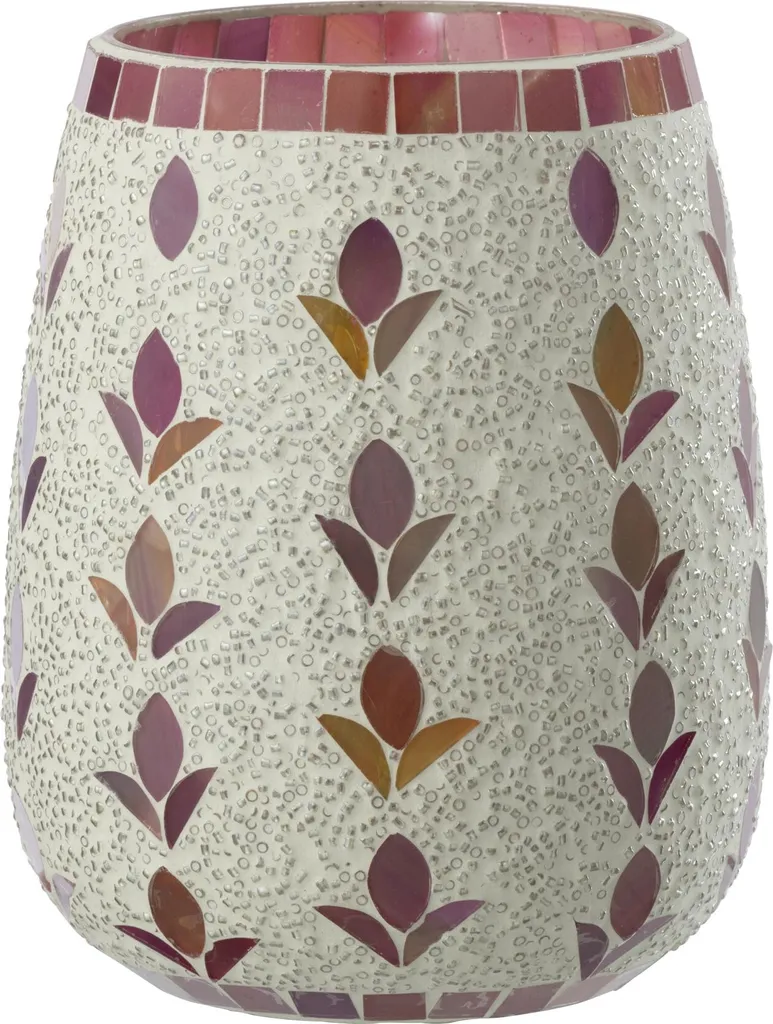 Bougeoir J-Line Large : Décorez votre intérieur terne avec du blanc fuchsia