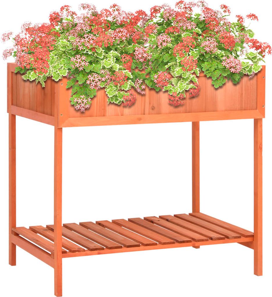 Pflanzgefäß für Kräuter 80x60x80 cm Massivholz Tanne , Gabionen Design 2024