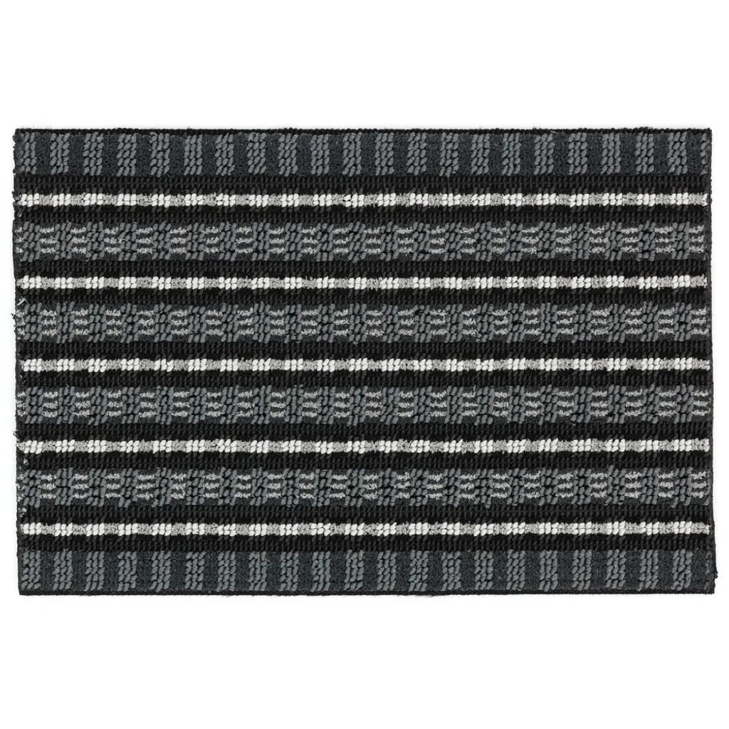 Astra Paillasson Outdoor Poly Brush Argent 40x60 cm - Tapis Entrée Robuste