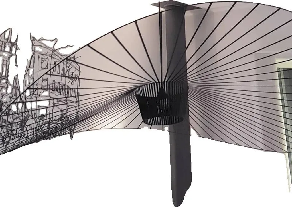 Suspension design moderne marron D 139 cm - Lustre ajustable XL Lampe 2