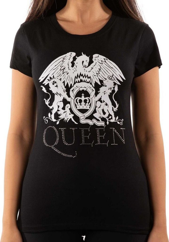 Queen - "Diamante" T-Shirt für Damen RO1796 (XL) (Schwarz)