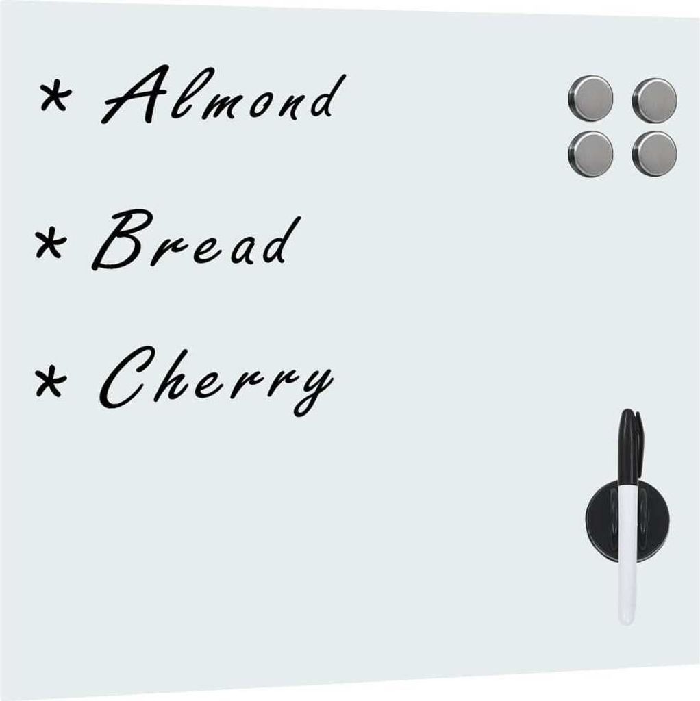 Magnettafel Wandmontage Glas 40x40 cm