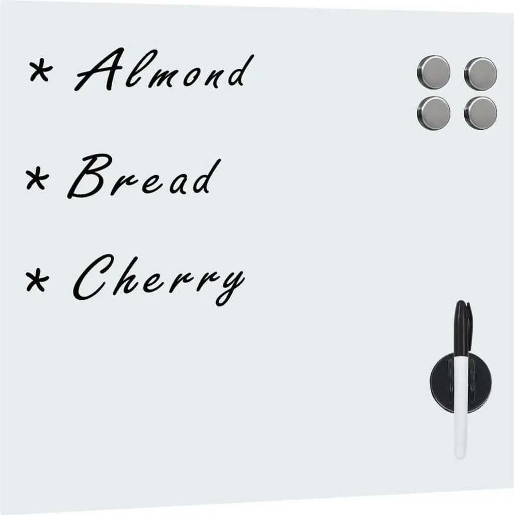 Lavagna Magnetica Estetica 40x40 Stabli Möbel - White Glass Decor