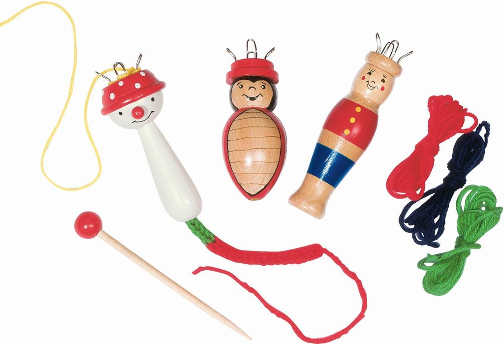 Goki Strickpilz, Einzelspitzen-Stricknadel, Rot, Weiß, Produktbild 