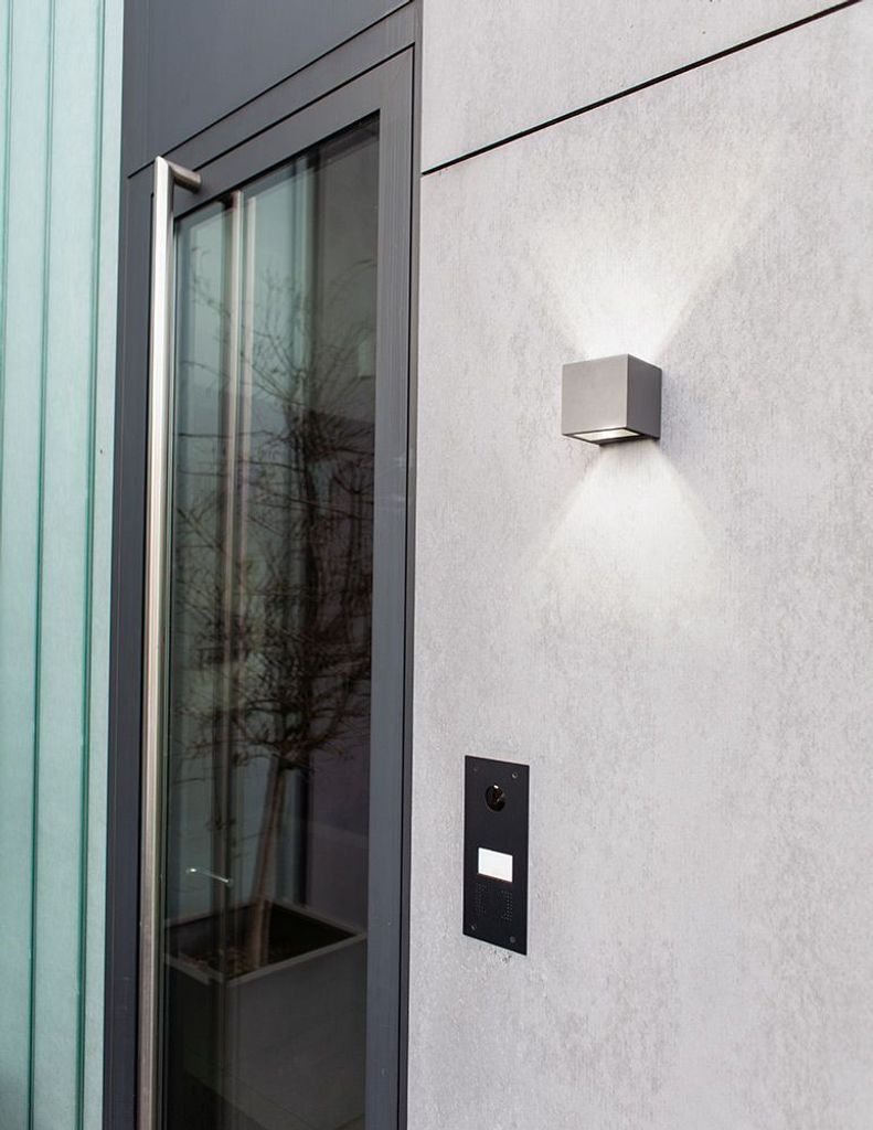 Lutec LED Außenwandleuchte Gemini anthrazit Up- & Downlight Produktbild 6