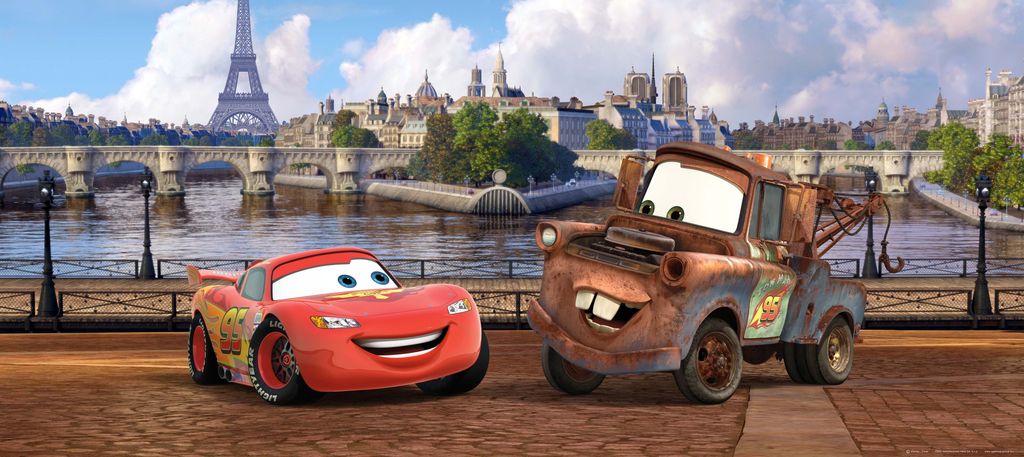 Disney Poster Cars Rot, Braun und Blau - 600855 - 202 x 90 cm