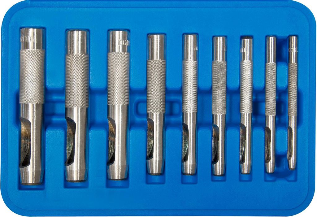 SW-Stahl 95080L Locheisensatz 9-teilig