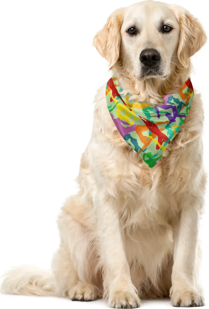 Bandana per Animali Yoga ABAKUHAUS - Colori Asia Orientale 55cm