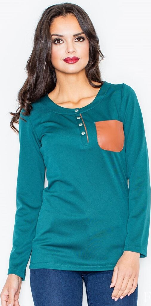 Figl Langarm-T-Shirt für Frauen Halsey grün S