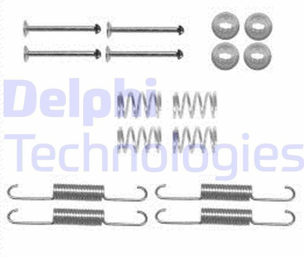 Zubehörsatz Feststellbremsbacken DELPHI hinten für HYUNDAI TERRACAN (HP) für KIA SORENTO I (JC)