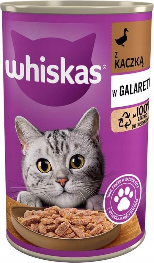 Whiskas Karma dla kota Adult z kaczką w galaretce mokra 400 Zdjęcie produktu 