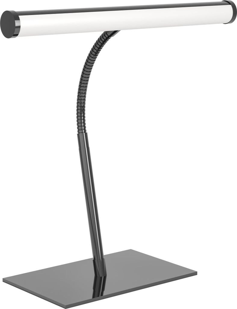 EGLO LED Tischlampe Riccione, Schreibtischlampe mit Flexarm, Tischleuchte Schreibtisch touch dimmbar, Nachttischlampe aus Metall, warmweiß-kaltweiß