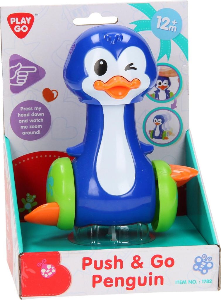 Play Push & Go Pinguin Spielzeug - buntes und robustes Kinderspielzeug