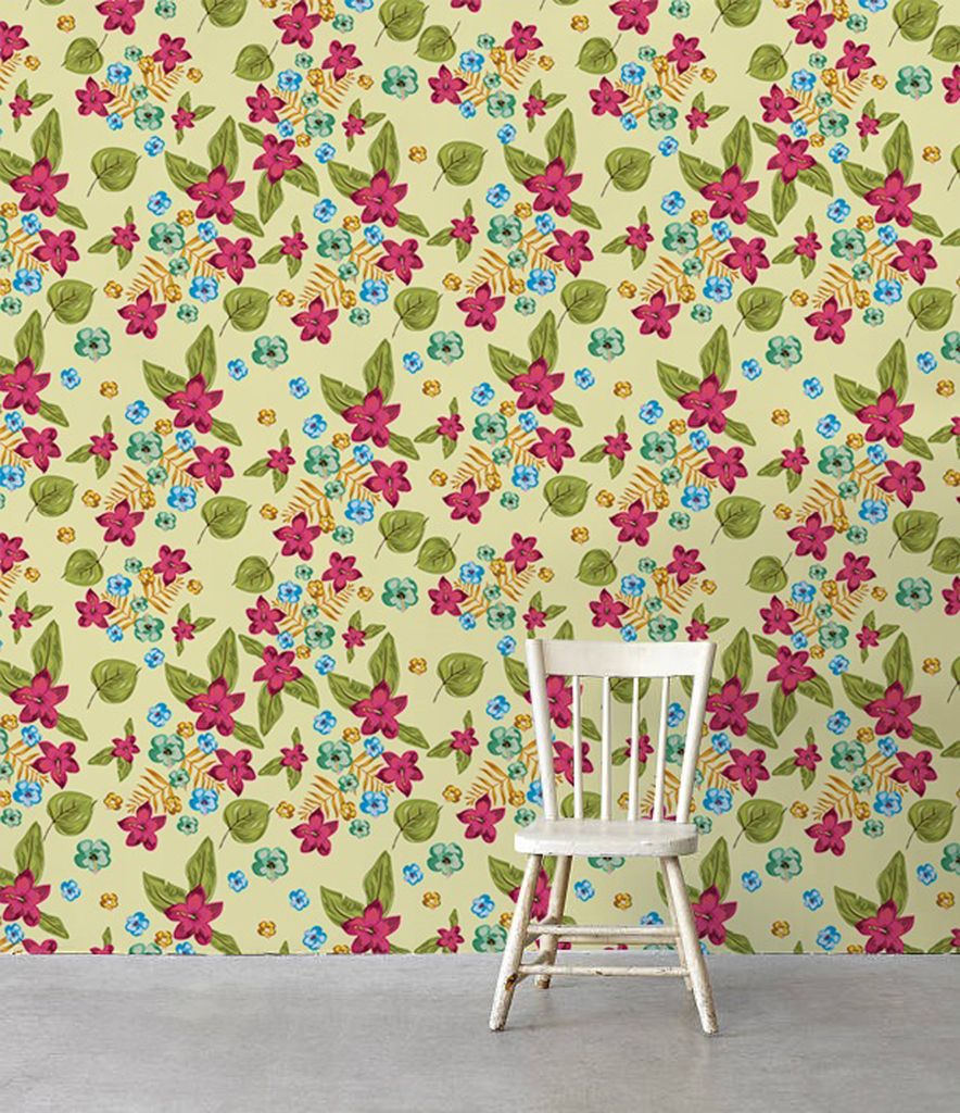 Coloray Fototapete 360x250 cm Latextapete Magicstick - Utensilienblumen.