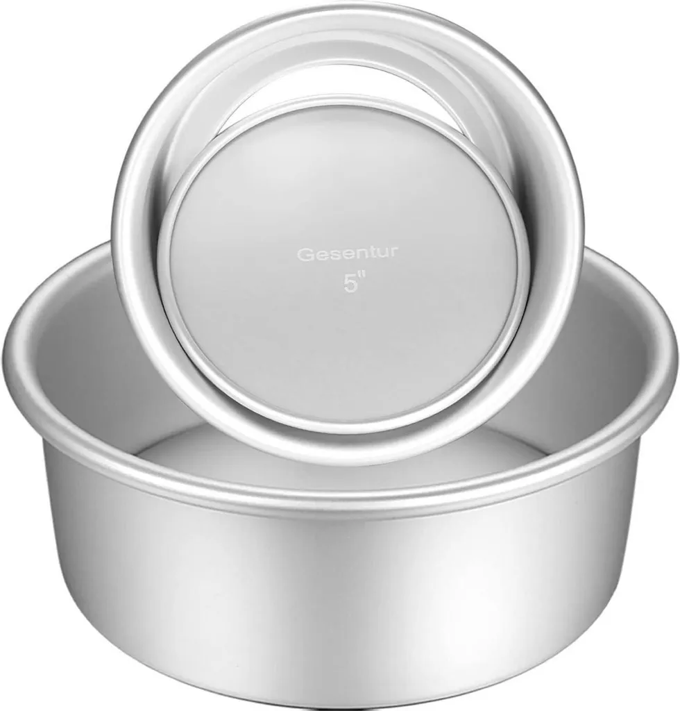 Set Stampo Torta Gesentur Antiaderente Argento - 2 Misure Professionali