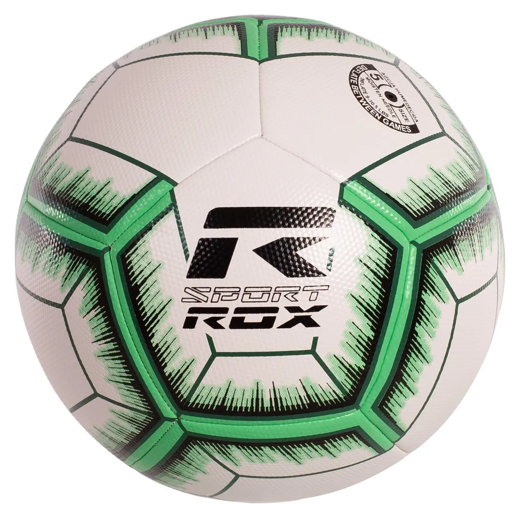 Ballon Rox R-command blanc vert haute résistance avec grip de contrôle