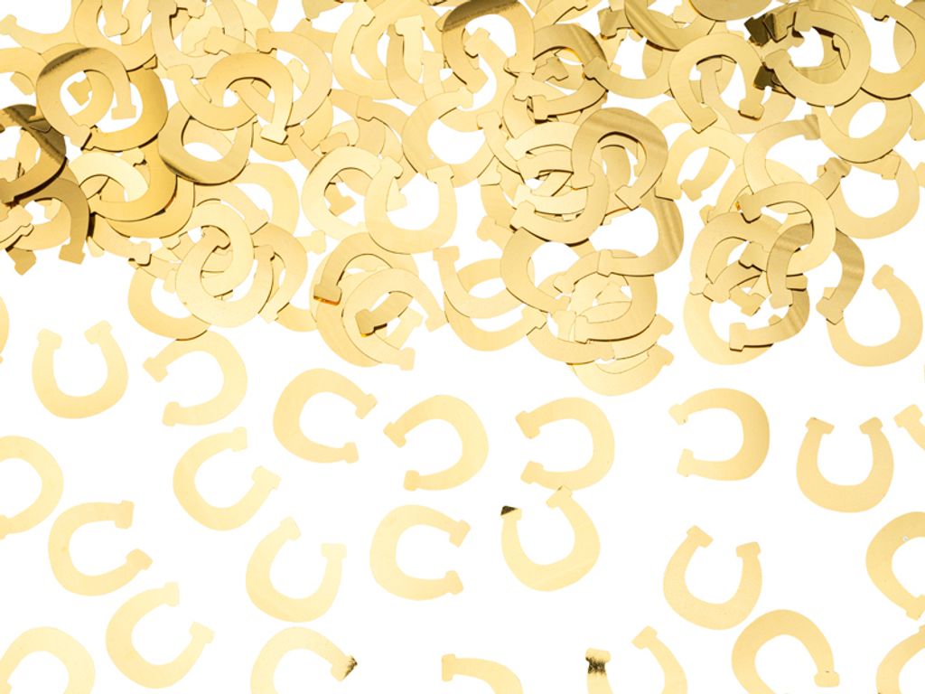 Konfetti Hufeisen ca.15g Tischkonfetti Gold Produktbild 