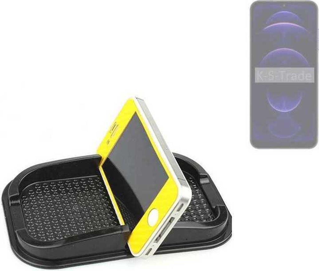 K-S-Trade Auto Anti Rutsch Matte Smartphone-Halter kompatibel mit Hotwav Note 13 Pro Haft Pad Armaturenbrett Handy-Halterung Silikon