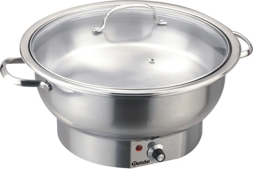 Chafing dish électrique rond Bartscher SilverLine professionnel inox