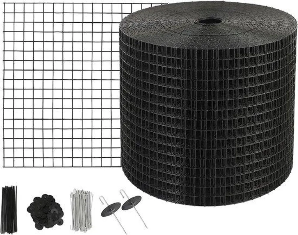 Stop oiseaux pour toiture végétalisée - Grille Inox et PVC 152 x 304 cm