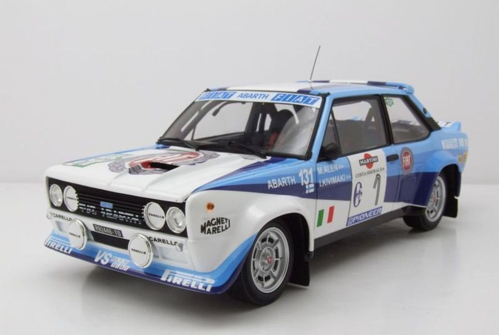 Kyosho 8376D Fiat 131 Abarth Rallye Costa Smeralda 1981 #1 Martini 1:18