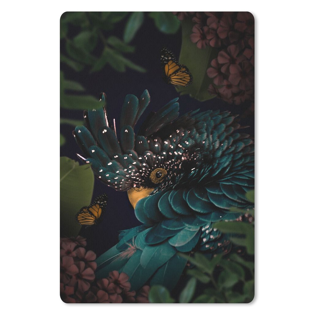 MuchoWow Mauspad Mousepad Kakadu - Vogel - Dschungel 40x60 cm - Mousepads - Maus Mat - Pad - Mausunterlage - Schreibtisch Accesoire