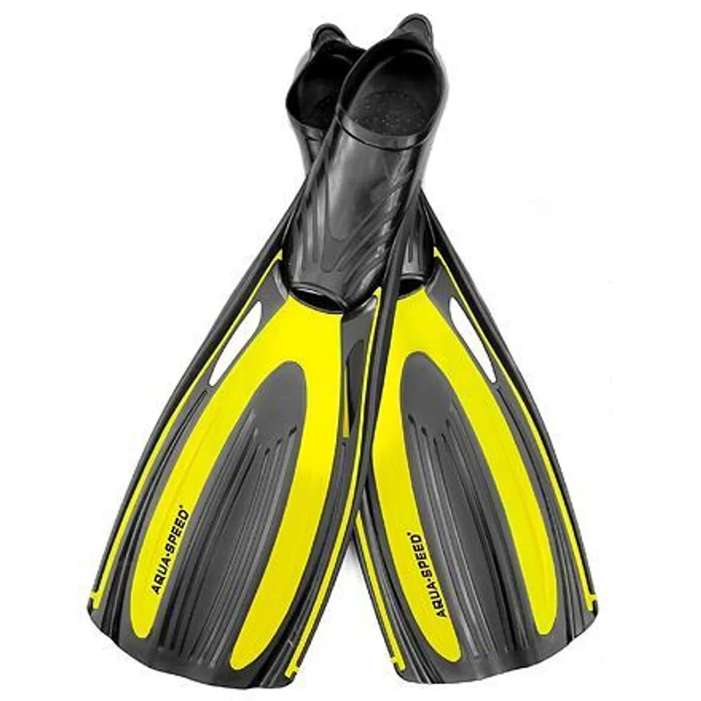 Palmes Aqua-Speed Hydro pour snorkeling et plongée jaune taille 44-45