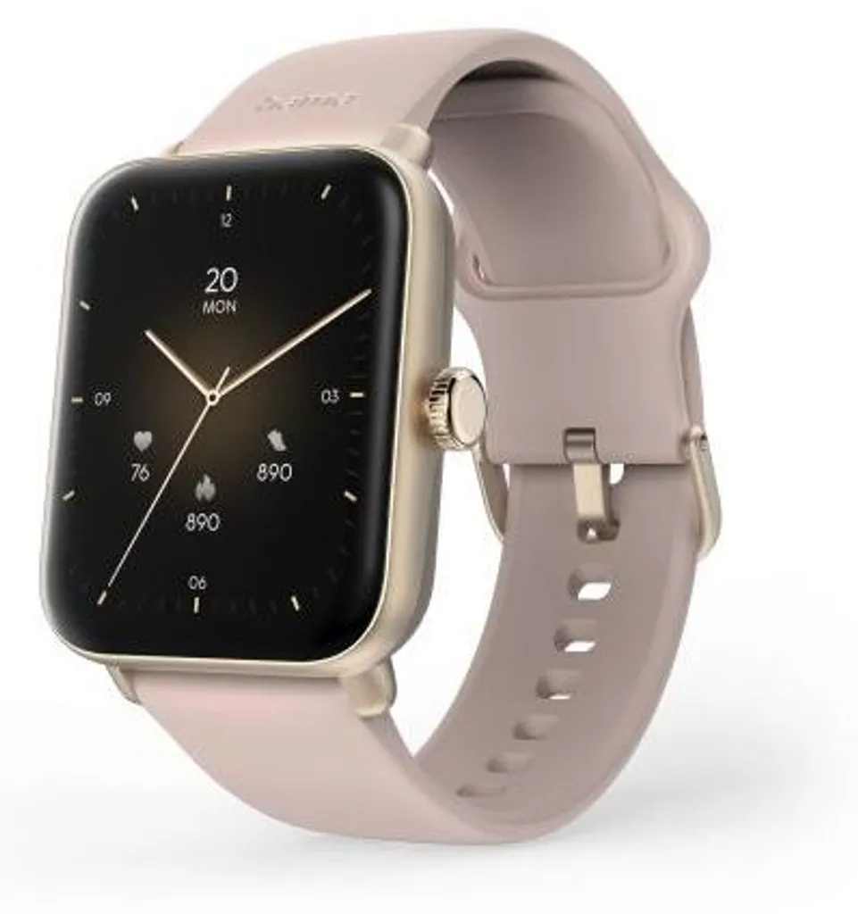 Montre connectée HAMA rose 1,65'' avec GPS intégré et appels Bluetooth