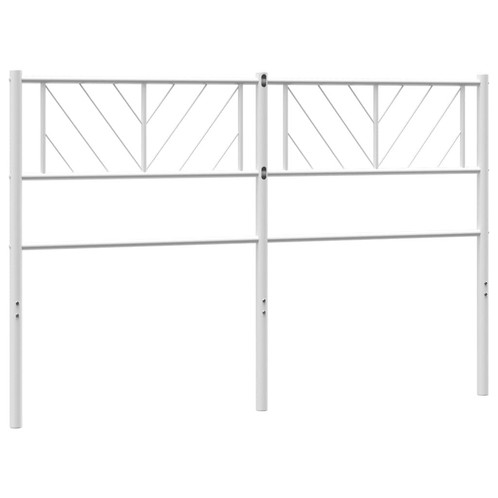 Ersatz-Kopfteil Metall Weiß 135 cm
