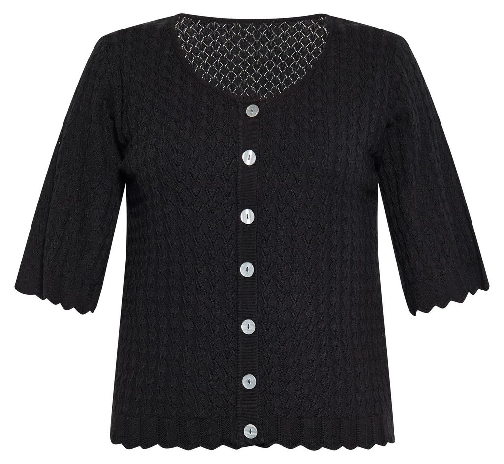 Jeona damen strickjacke - schwarz, L