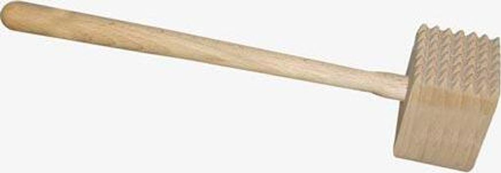 fleischklopfer, doppelseitig 33cm Holz. Produktbild 