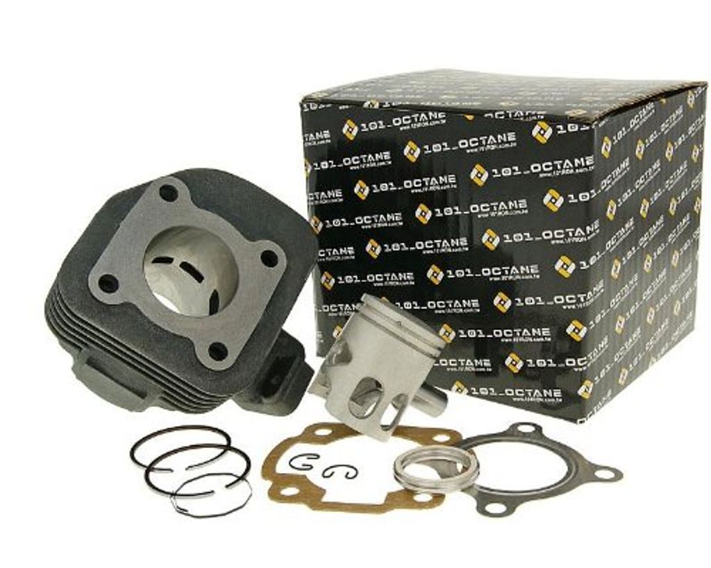 101.OCTANE Zylindersatz 48 ccm, Gusseisen, ohne Zy 12 mm Kolbenbo