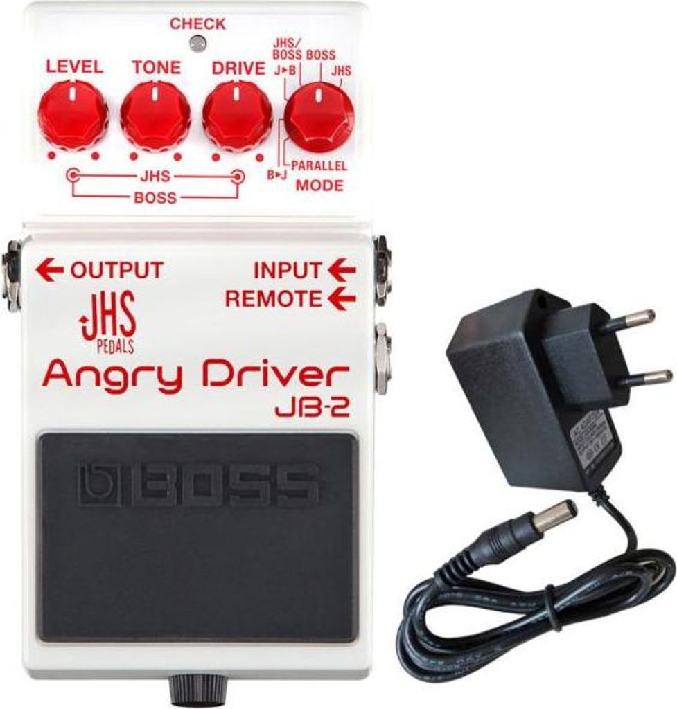 Boss JB-2 Angry Driver Overdrive Pedal mit Netzteil