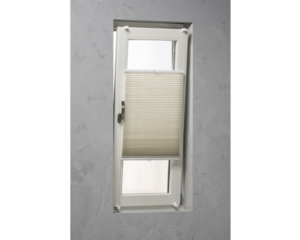 SOLUNA Wabenplissee mit Seitenverspannung thermo beige 45x130 cm