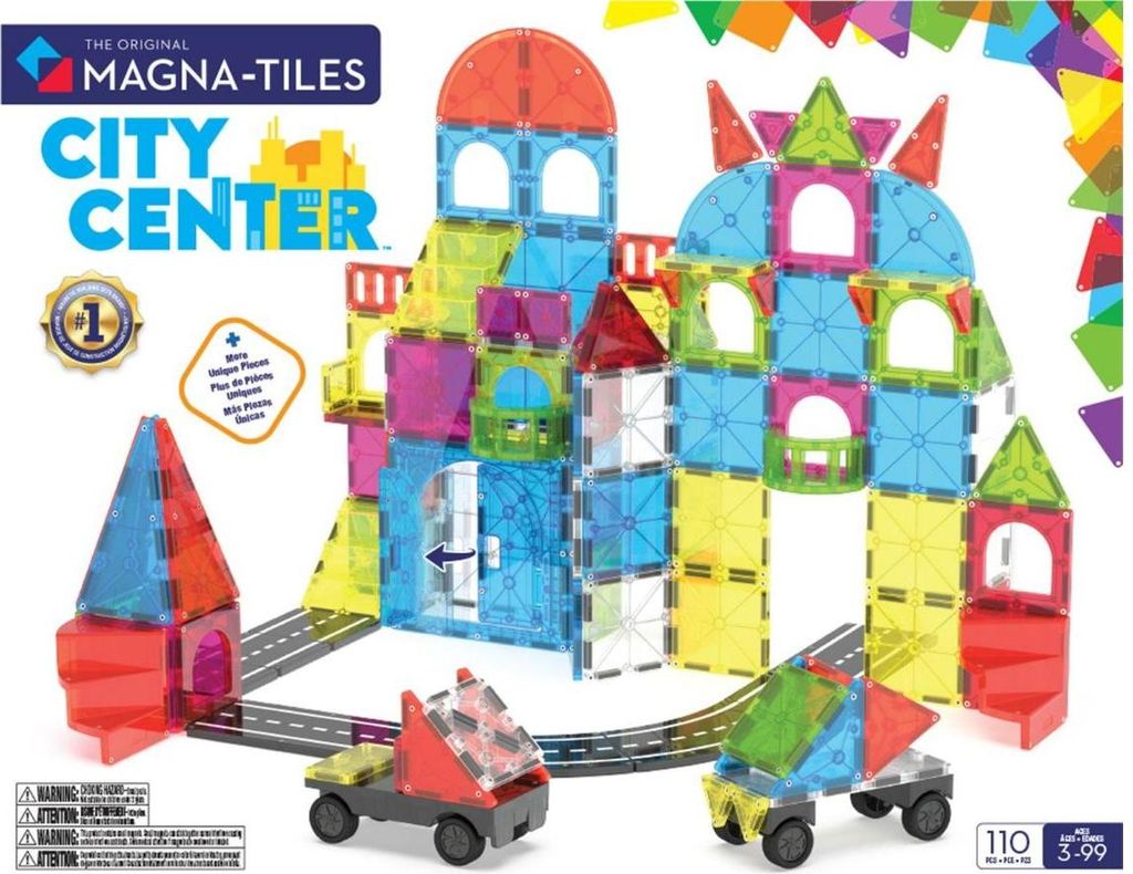 Magna-Tiles City Center, Bausatz, 3 Jahr(e), Kunststoff, 110 Stück(e)